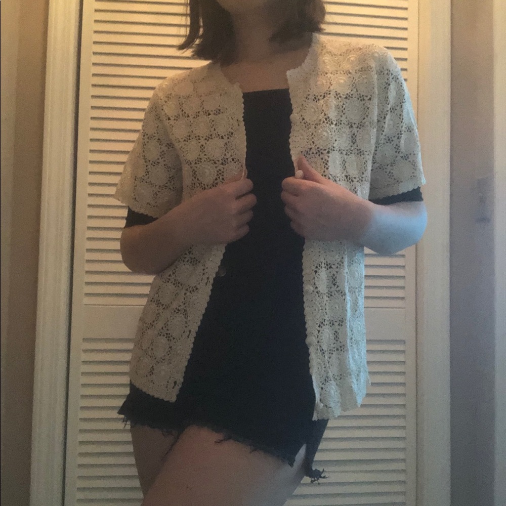 Vintage crochet sweater